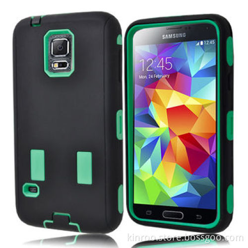 Rugged Silicone and PC Case for Samsung S5
